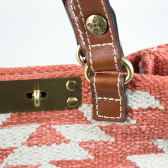 Patricia Nash Hand-Loom Cotton Weave Chennai Large Tote - Picture 6 of 12